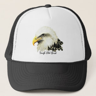 Gorra De Camionero Viejo Viejo Ave Fun Cita Bald Eagle Pintura