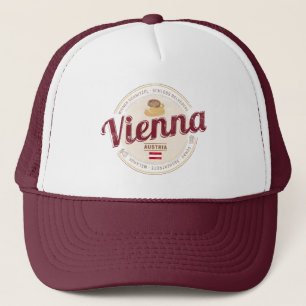 Gorra De Camionero Viena Austria Capital Vienesa Melange