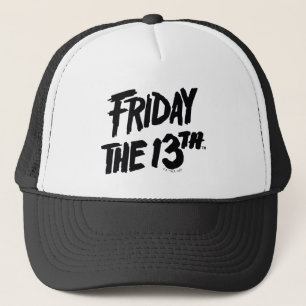 Gorra De Camionero Viernes 13   Logo Pintado apilado