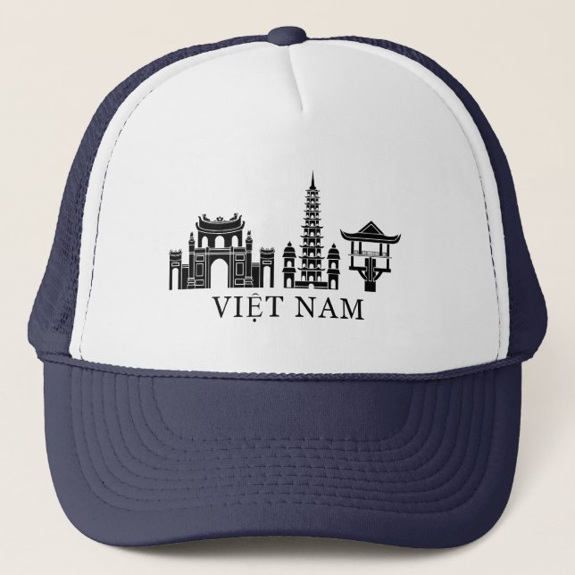 Gorra De Camionero Vietnam landmarks (Anverso)