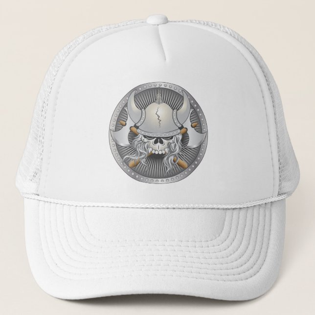 Gorra De Camionero Viking Warrior Skull (Anverso)
