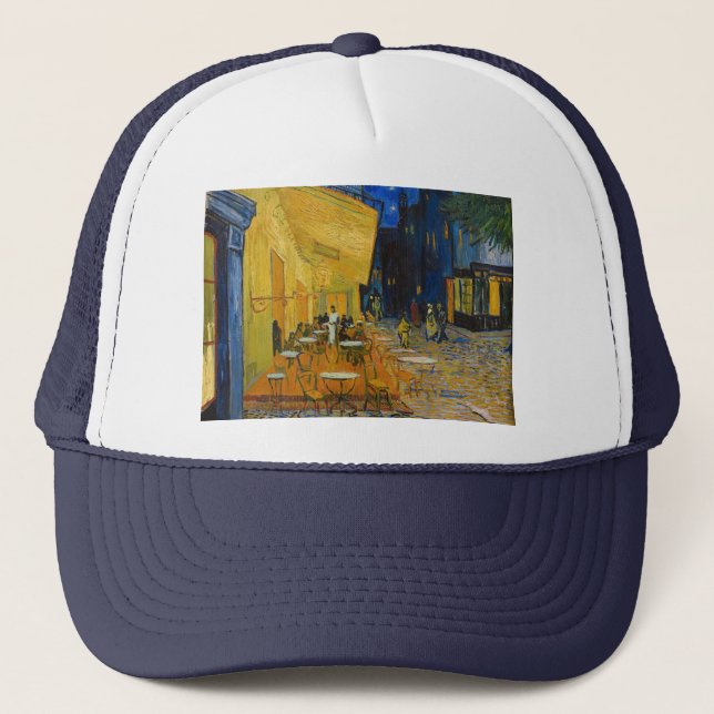 Gorra De Camionero Vincent van Gogh - Cafe Terrace de noche (Anverso)