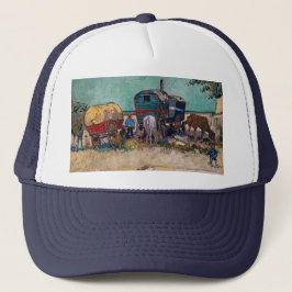 Gorra De Camionero Vincent Van Gogh - Caravanas, campo gitano cerca d