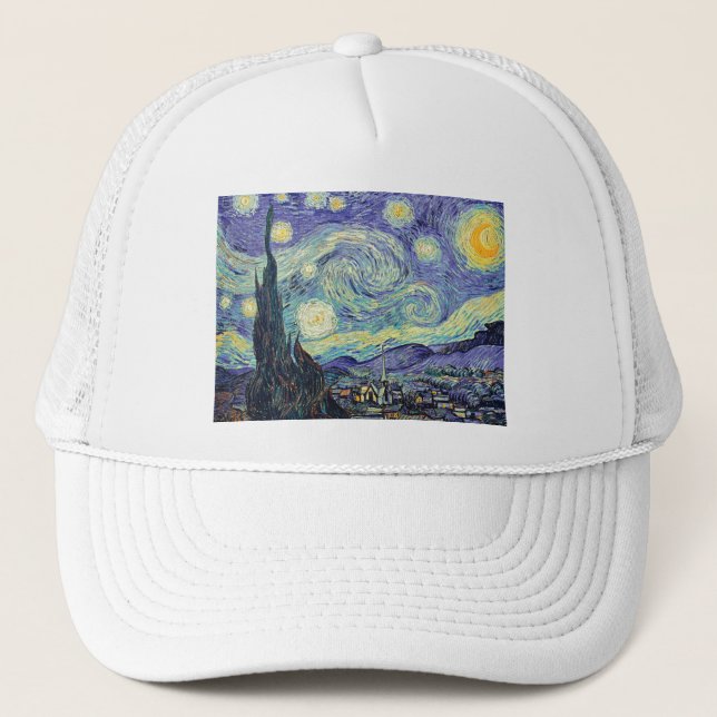 Gorra De Camionero Vincent Van Gogh La Noche Starry (Anverso)