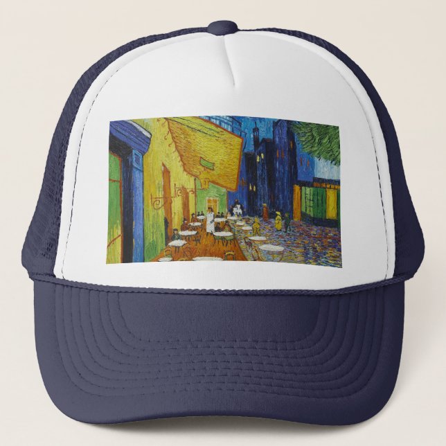 Gorra De Camionero Vincent van Gogh - terraza del café (Anverso)