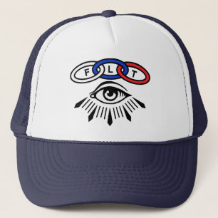 Gorra De Camionero Vínculos del FLT tres y casquillo del ojo