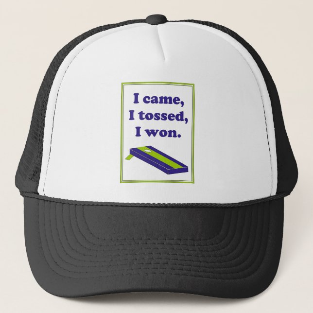 Gorra De Camionero Vine, tiré, gané. (Anverso)