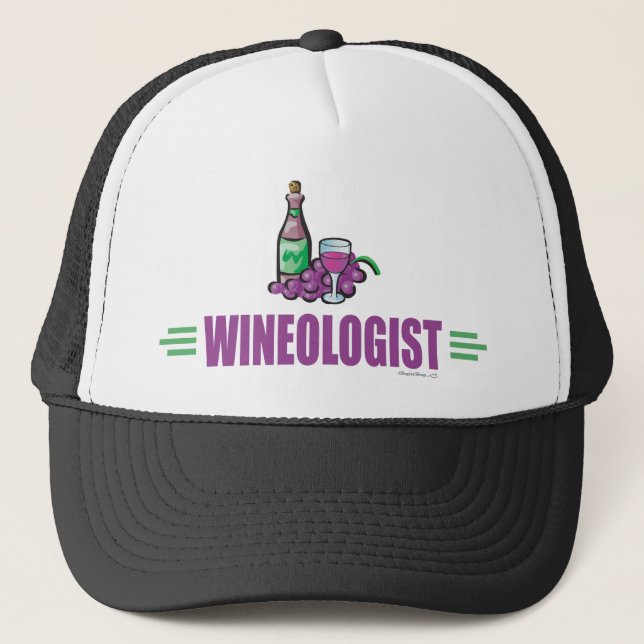 Gorra De Camionero Vino divertido (Anverso)