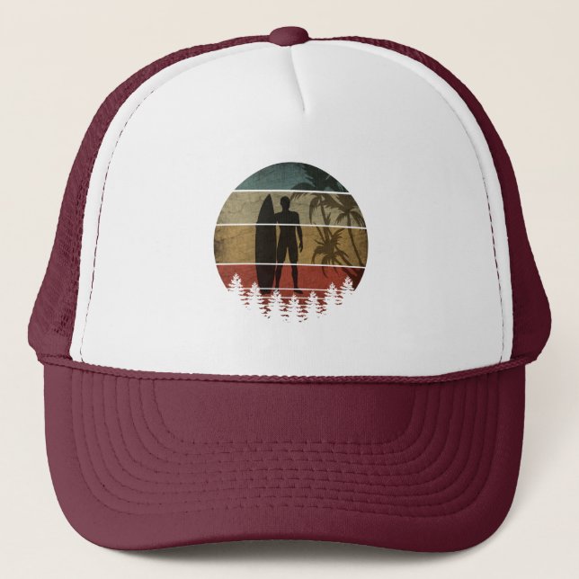 GORRA DE CAMIONERO VINTACIÓN DE SURFING (Anverso)