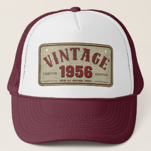 Gorra De Camionero Vintage 1956 Limited Edition All Original Parts