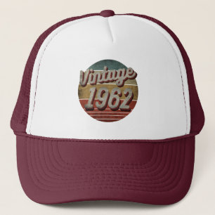 GORRA DE CAMIONERO VINTAGE 1962 HOMBRES MUJERES DE CUMPLEAÑOS GIFT TR