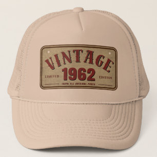 Gorra De Camionero Vintage 1962 Limited Edition All Original Parts