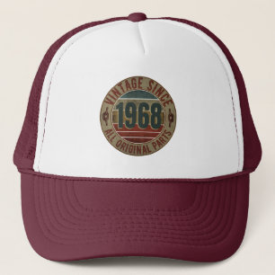 GORRA DE CAMIONERO VINTAGE 1968 BIRTHDAY GIFT TRUCKER HAT