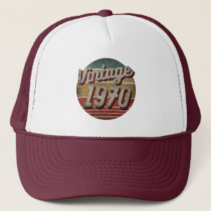 GORRA DE CAMIONERO VINTAGE 1970 HOMBRES MUJERES DE CUMPLEAÑOS GIFT TR
