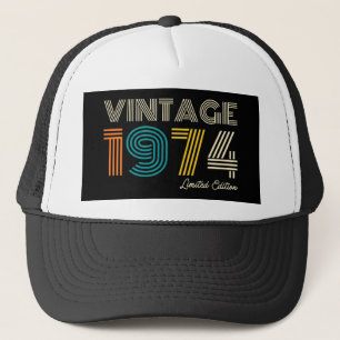Gorra De Camionero Vintage 1974 Edición Limitada 50º cumpleaños