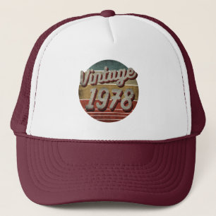 GORRA DE CAMIONERO VINTAGE 1978 HOMBRES MUJERES DE CUMPLEAÑOS GIFT TR