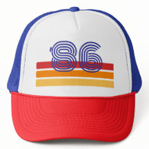Vintage 1986 Retro Stripe Sun 40th Birthday