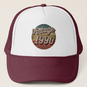 GORRA DE CAMIONERO VINTAGE 1990 HOMBRES MUJERES DE CUMPLEAÑOS GIFT TR