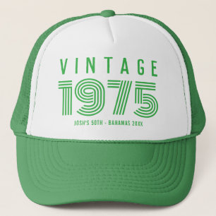 Gorra De Camionero Vintage 20.º 30.º 40.º 50.º cumpleaños