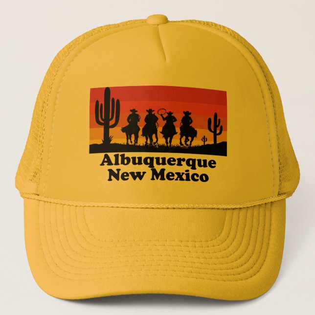Gorra De Camionero Vintage Albuquerque Nuevo México (Anverso)