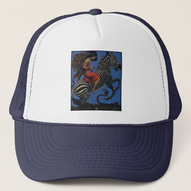 Gorra De Camionero Vintage Art Nouveau (Anverso)