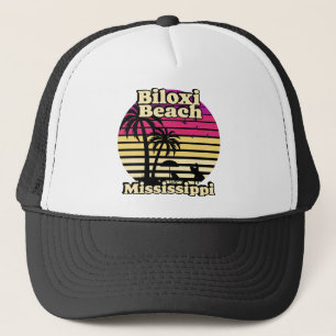 Gorra De Camionero Vintage Biloxi Beach Mississippi