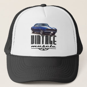 Gorra De Camionero Vintage Blue Camaro