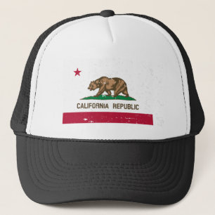 Gorra De Camionero Vintage CALIFORNIA REPÚBLICA camionero de bandera 