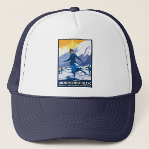 Gorra De Camionero Vintage Chamonix - poster de Mont Blanc