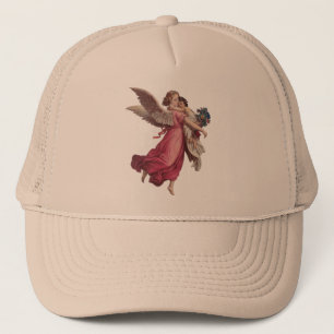 Gorra De Camionero Vintage Christmas, Victorian Guardian Angel