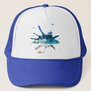 Gorra De Camionero Vintage Classic Car Beach Pop Art,