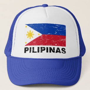 Gorra De Camionero Vintage de la bandera de Filipinas