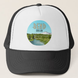 Gorra De Camionero Vintage del bosque del río Bend Oregon