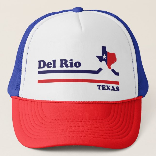 Gorra De Camionero Vintage Del Rio Texas (Anverso)