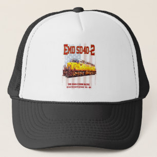 Gorra De Camionero Vintage EMD SD40-2 Bandera estadounidense de locom