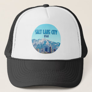 Gorra De Camionero Vintage en el centro de Utah en Salt Lake City