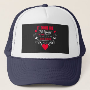 Gorra De Camionero vintage Funny de 70 años diciendo una cita