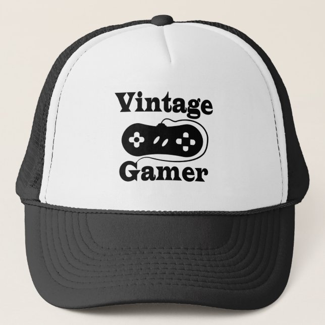 Gorra De Camionero Vintage Gamer (Anverso)