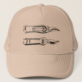 Gorra De Camionero VINTAGE Gardening Tools Pruners Trucker Hat