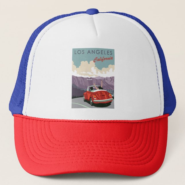 Gorra De Camionero Vintage Los Angeles (Anverso)