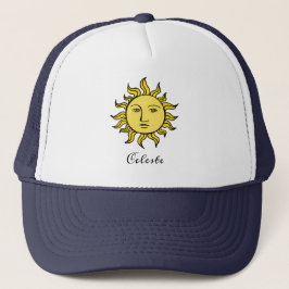 Gorra De Camionero Vintage mágico Sun Retro Celestial personalizado