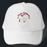 Gorra De Camionero Vintage Merry Christmas Santa<br><div class="desc">Vintage Merry Christmas Santa</div>