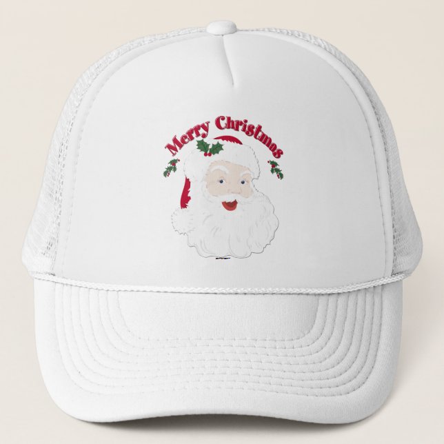 Gorra De Camionero Vintage Merry Christmas Santa (Anverso)