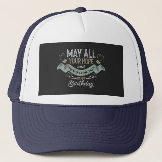 Gorra De Camionero Vintage Motivation Feliz cumpleaños
