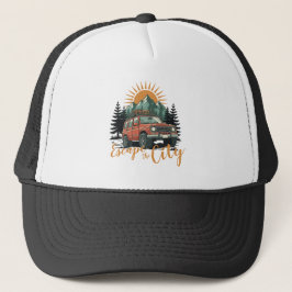 Gorra De Camionero Vintage Overland 4x4 Adventure Escape The City