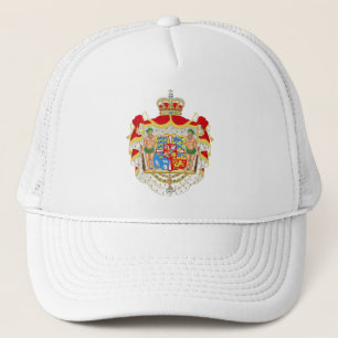 Gorra De Camionero Vintage Real Escudo de Dinamarca