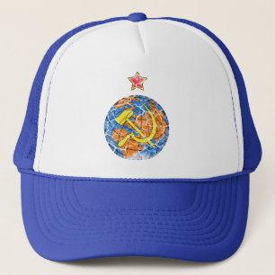 Gorra De Camionero Vintage soviético del martillo y de la hoz y de la