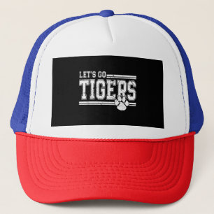 Gorra De Camionero Vintage Tigers School Sports Name Retro