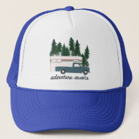 Vintage Truck Camper RVing 4 de julio