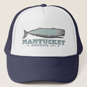 Gorra De Camionero Vintage Victorian Whale Nantucket MAMÁES Inc 1671